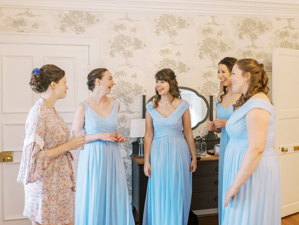 wedderlie house wedding scotland bridal prep