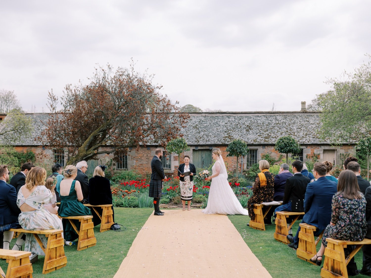 16_humanist outdoor wedding ceremony at leuchie walled garden near north berwick east lothian scotland.jpg