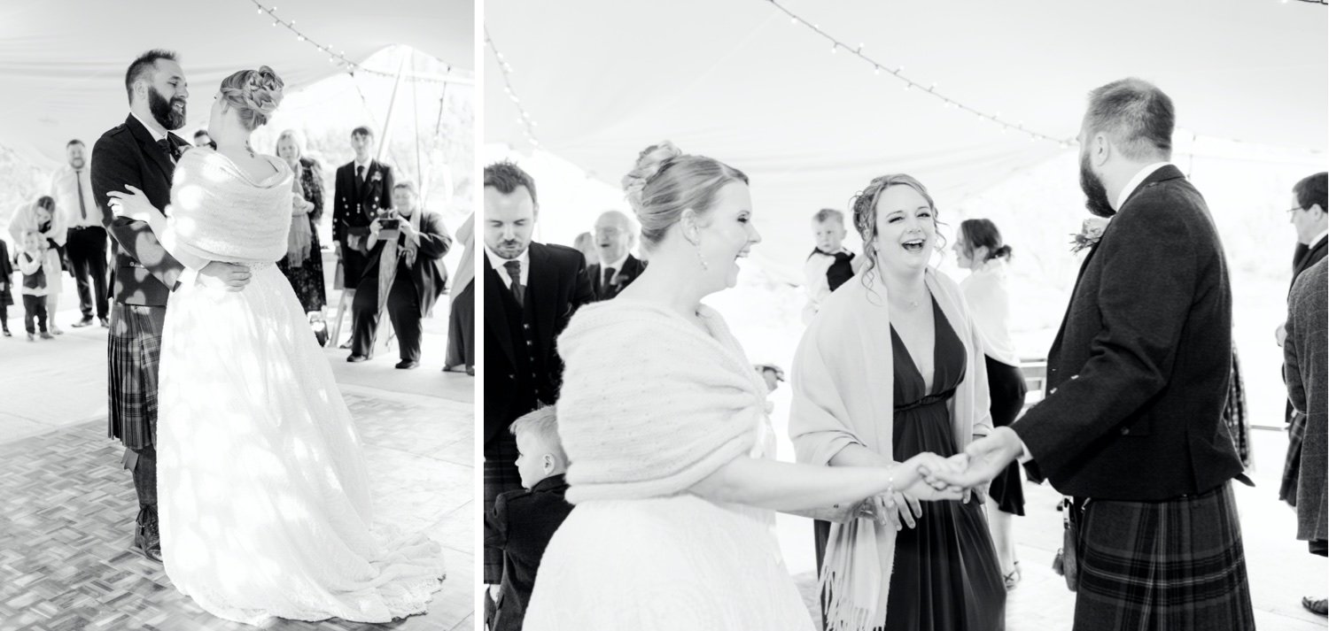 49_dancing time at leuchie walled garden near north berwick east lothian scotland_bride and groom first dance at leuchie walled garden near north berwick east lothian scotland.jpg