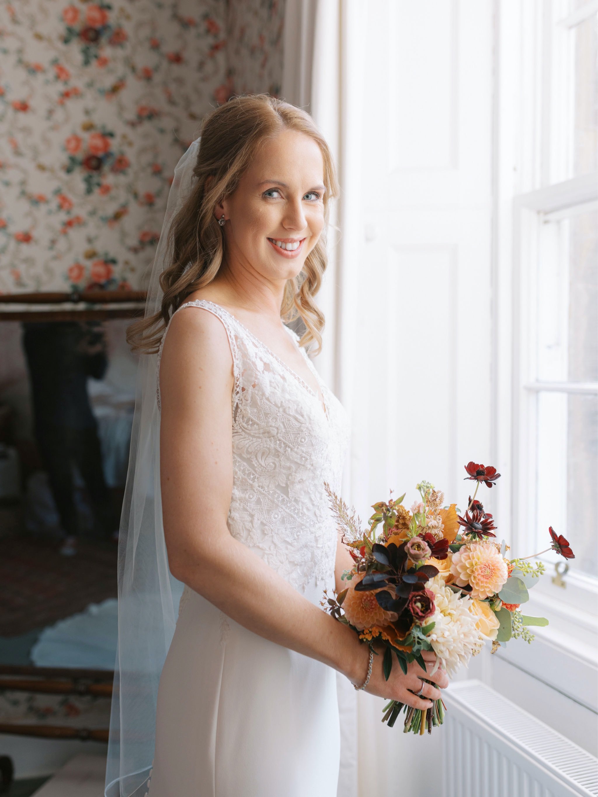 08_wedding photographer kirknewton house stables edinburgh bridal portrait.jpg