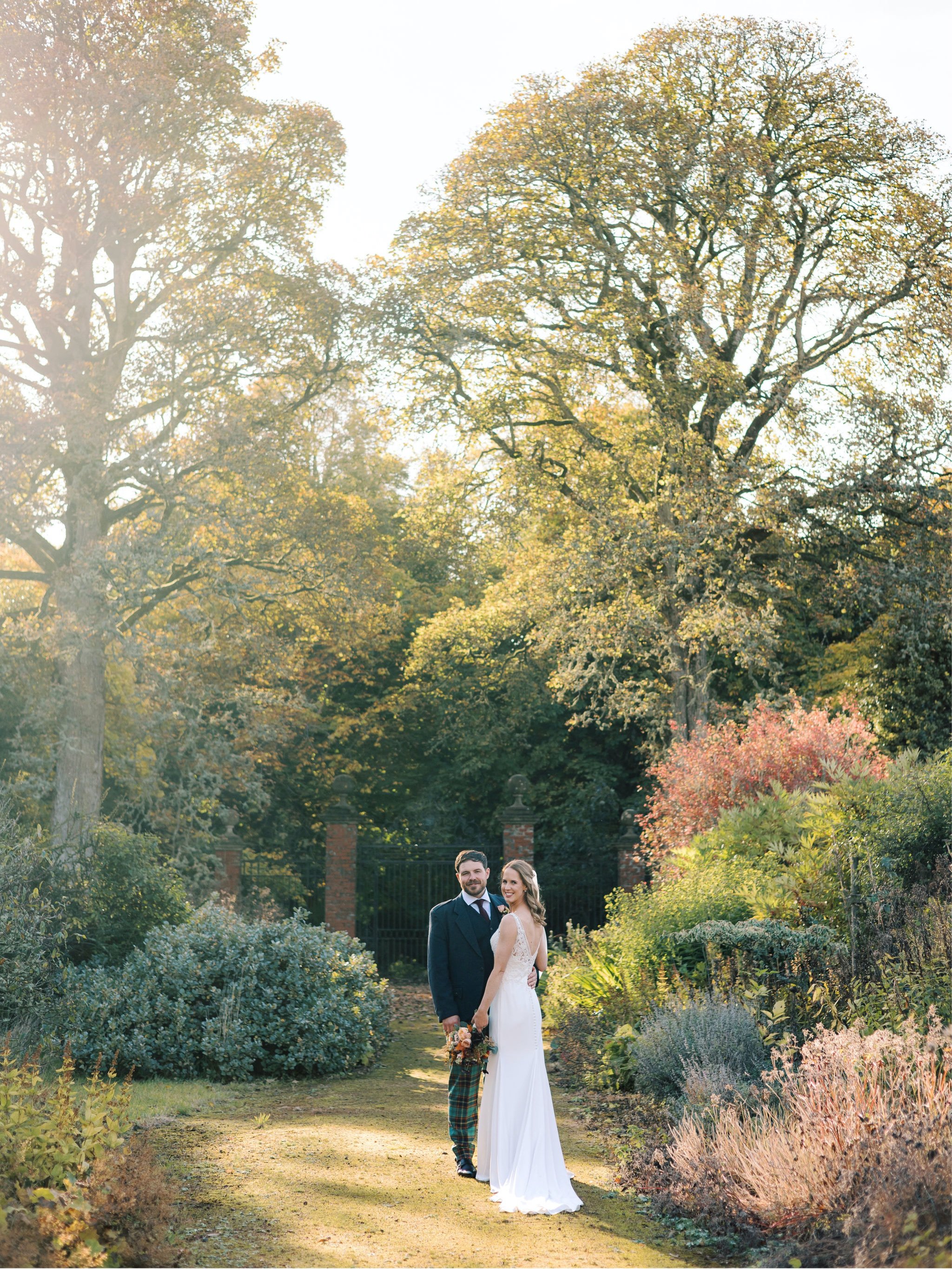 19_wedding photographer kirknewton house stables edinburgh autumn portrait in the grounds.jpg