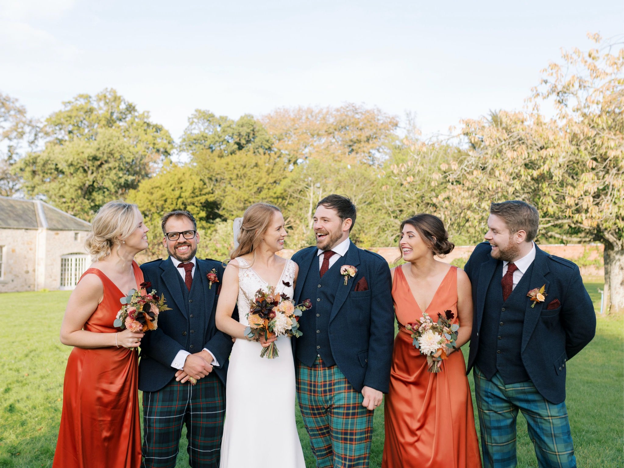 35_wedding photographer kirknewton house stables edinburgh bridal party.jpg