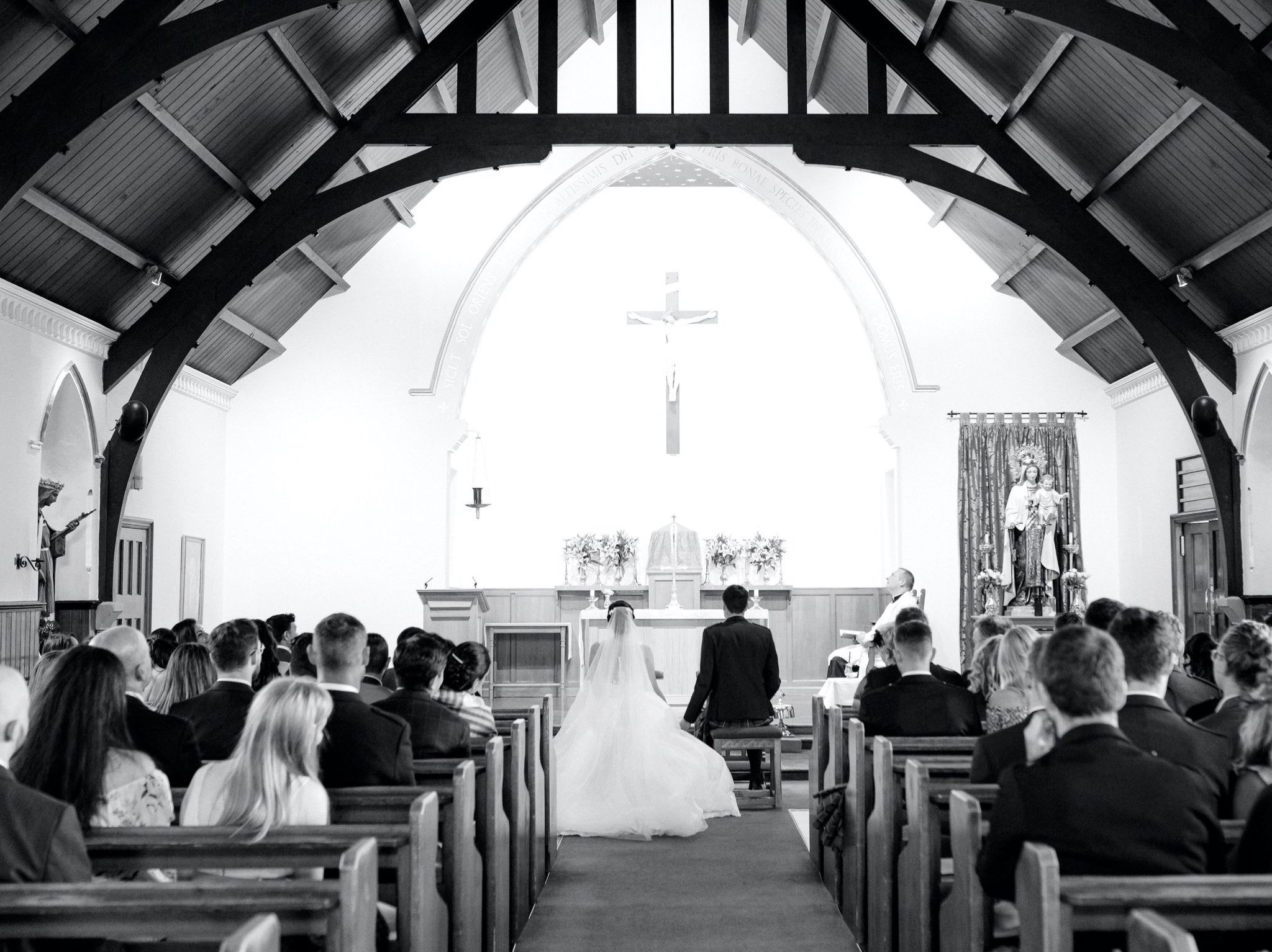 14_wedding ceremony at St Margaret's Catholic Church South Queensferry Edinburgh.jpg