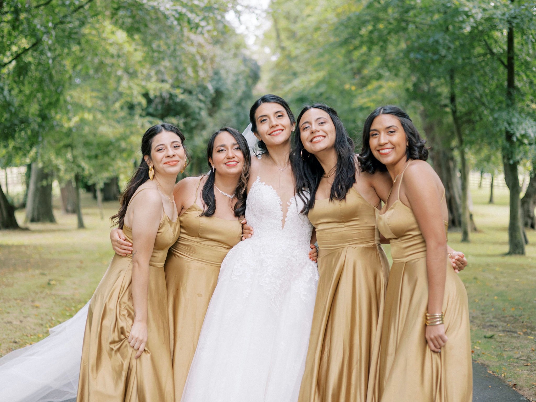 32_carlowrie castle edinburgh wedding photographer bride and her bridesmaids.jpg