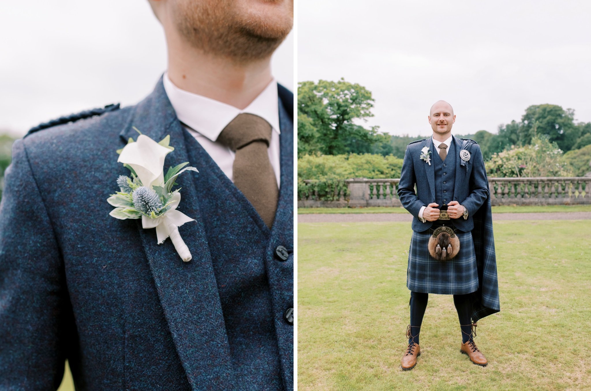 36_springkell-house-wedding-photographer-dumfries-scotland-boutonniere-button-hole-thistle_springkell-house-wedding-photographer-dumfries-scotland-groom-scottish-kilt-tartan.jpg
