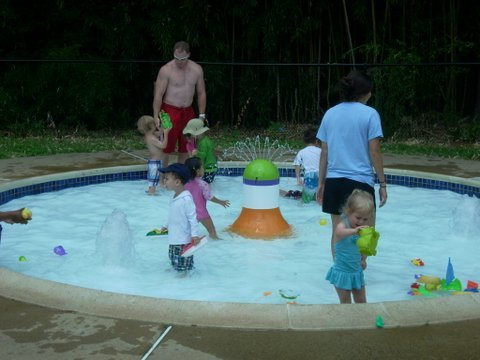 The splash and swim garden is perfect for toddlers and young three's