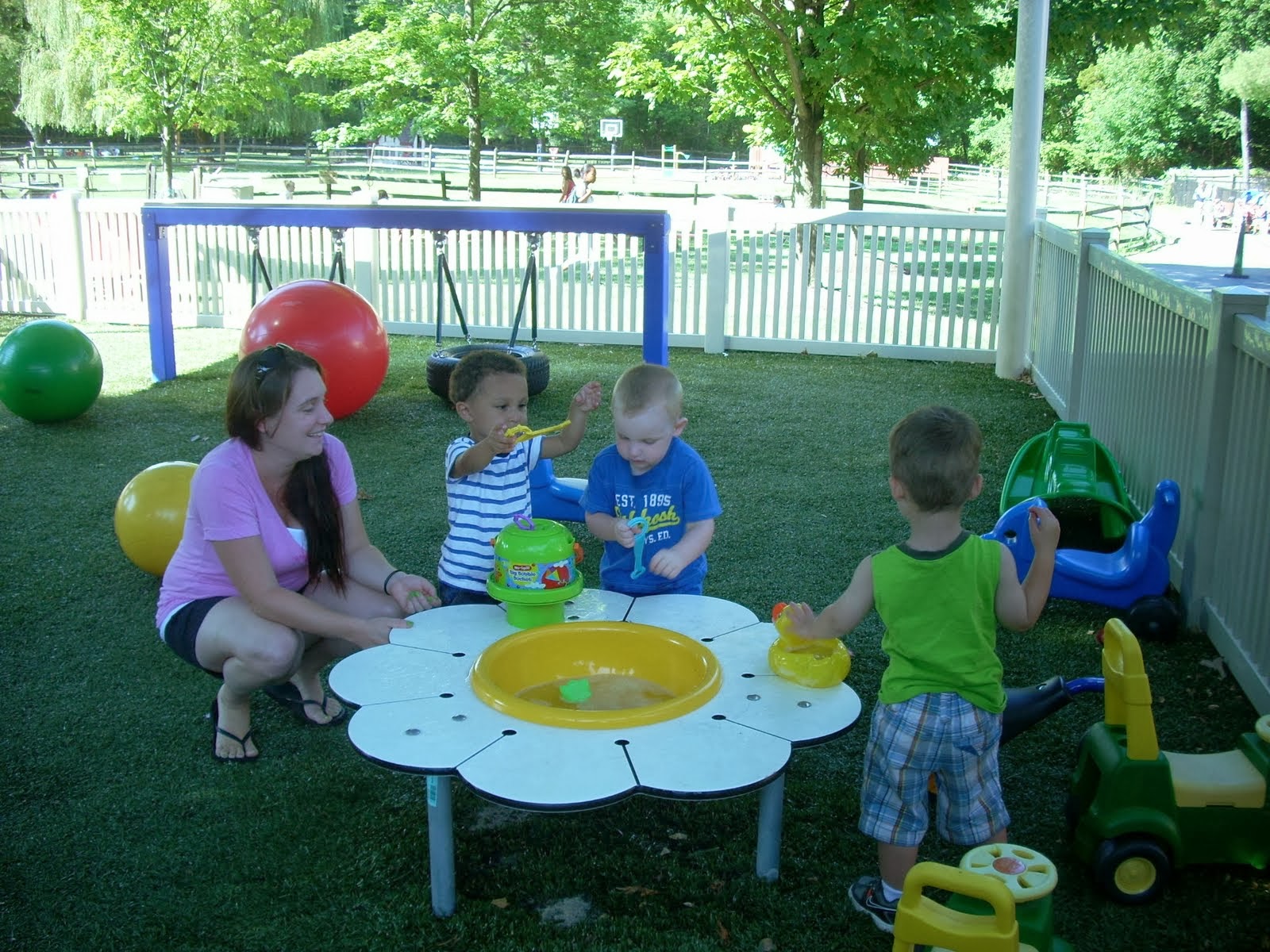 Toddler fun in the toddler playground for 1 to 2 year olds