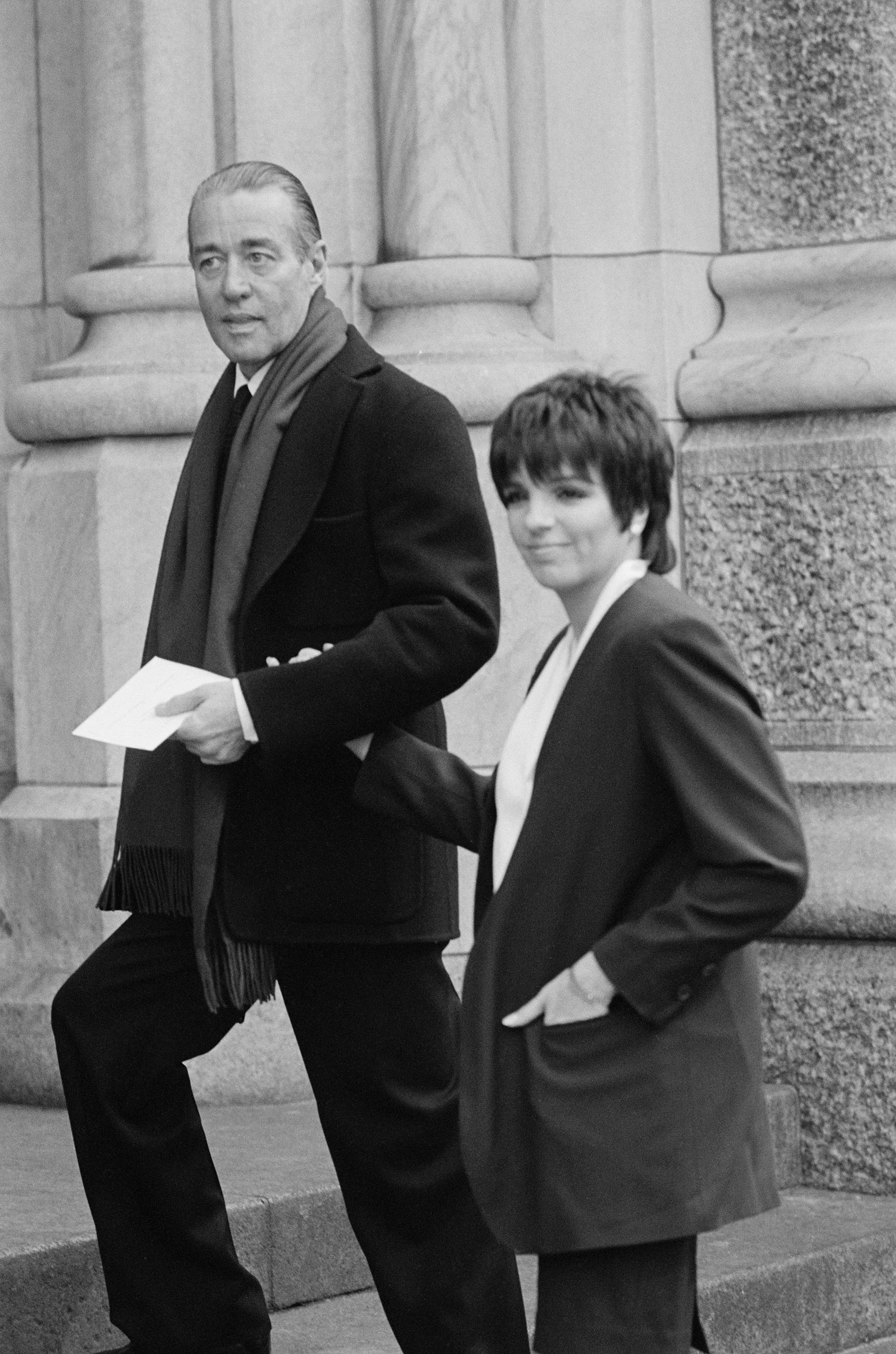 Fashion designer Halston with Liza Minnelli