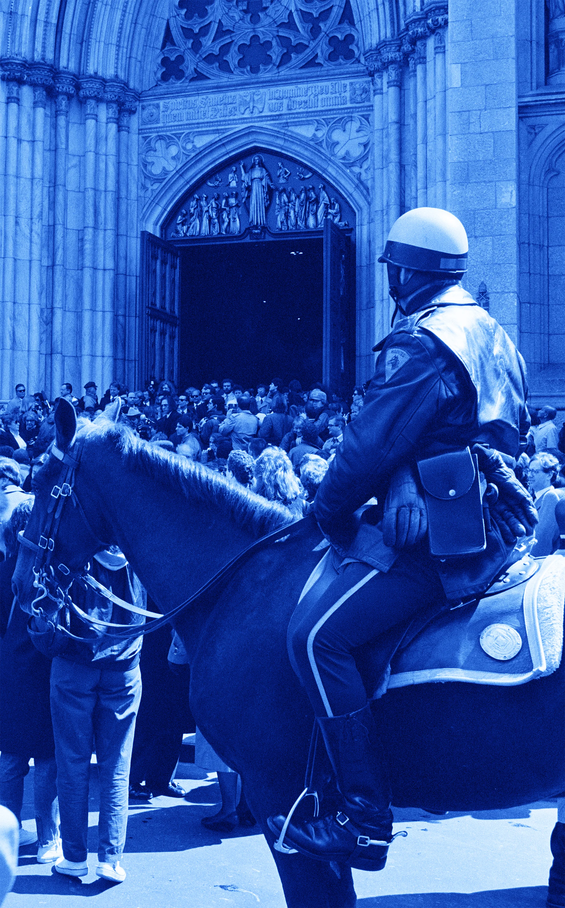 Mounted Patrol at St. Patrick’s Cathedral April 1st, 1987
