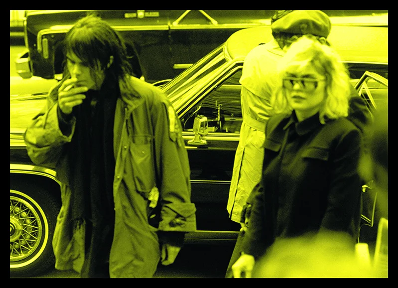 Fashion Designer Steven Sprouse with Singer Deborah Harry (Blondie)