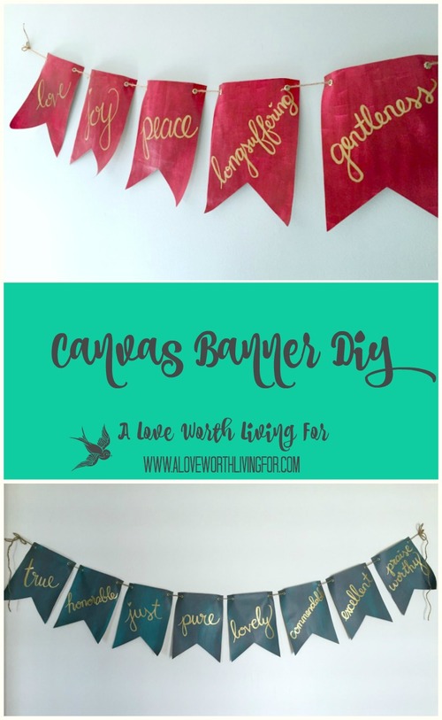 Fruit of the Spirit Canvas Banner Diy — A Love Worth Living For
