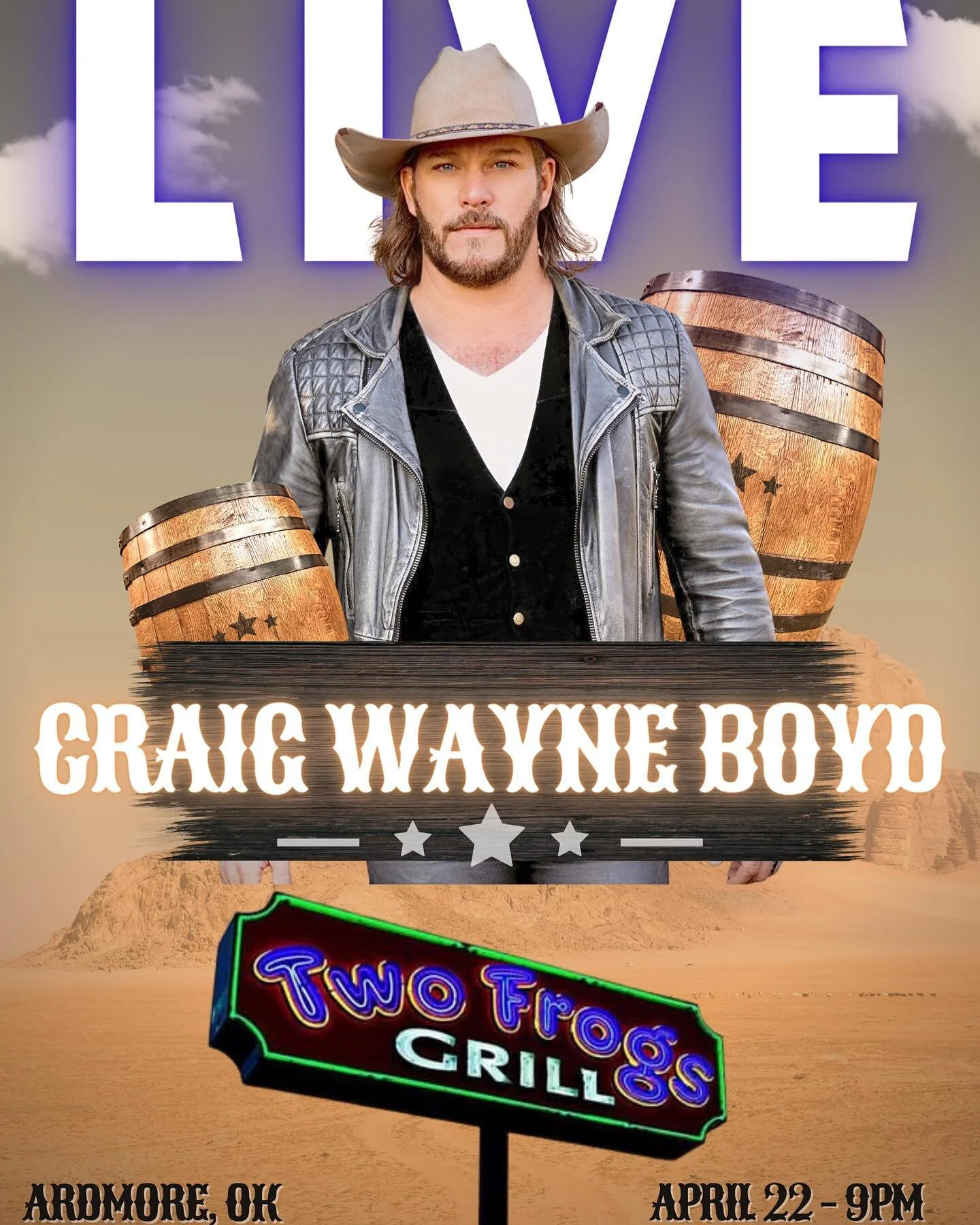 Gonna be a great time with my buddy, Aubrey at @twofrogsgrill !