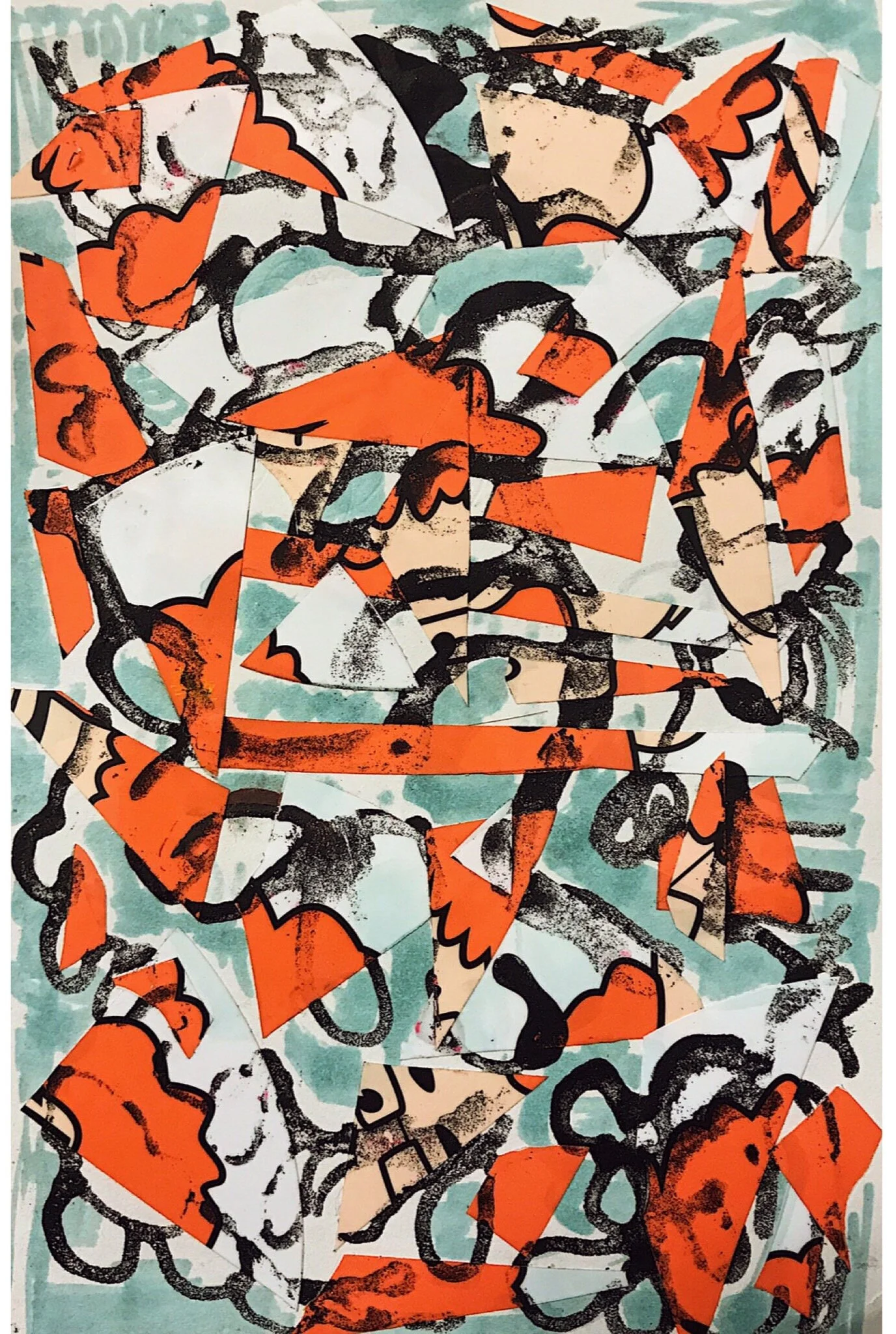  (sold) 4”x6” mixed media on paper.&nbsp; 