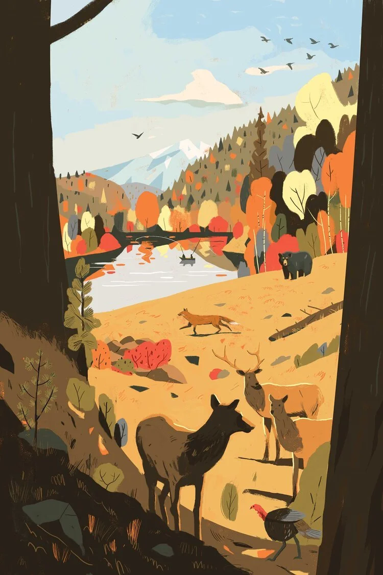 Ryan-Johnson-_-Series-_-Spring-and-Fall-Posters-(Institutional-Series)-for-Idaho-Fish-and-Wildlife-Foundation-B.jpg