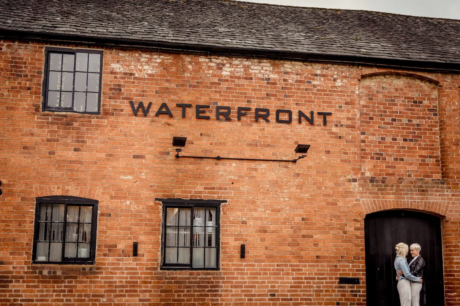 Bride and bride at micro wedding in Market Harborough Leicestershire