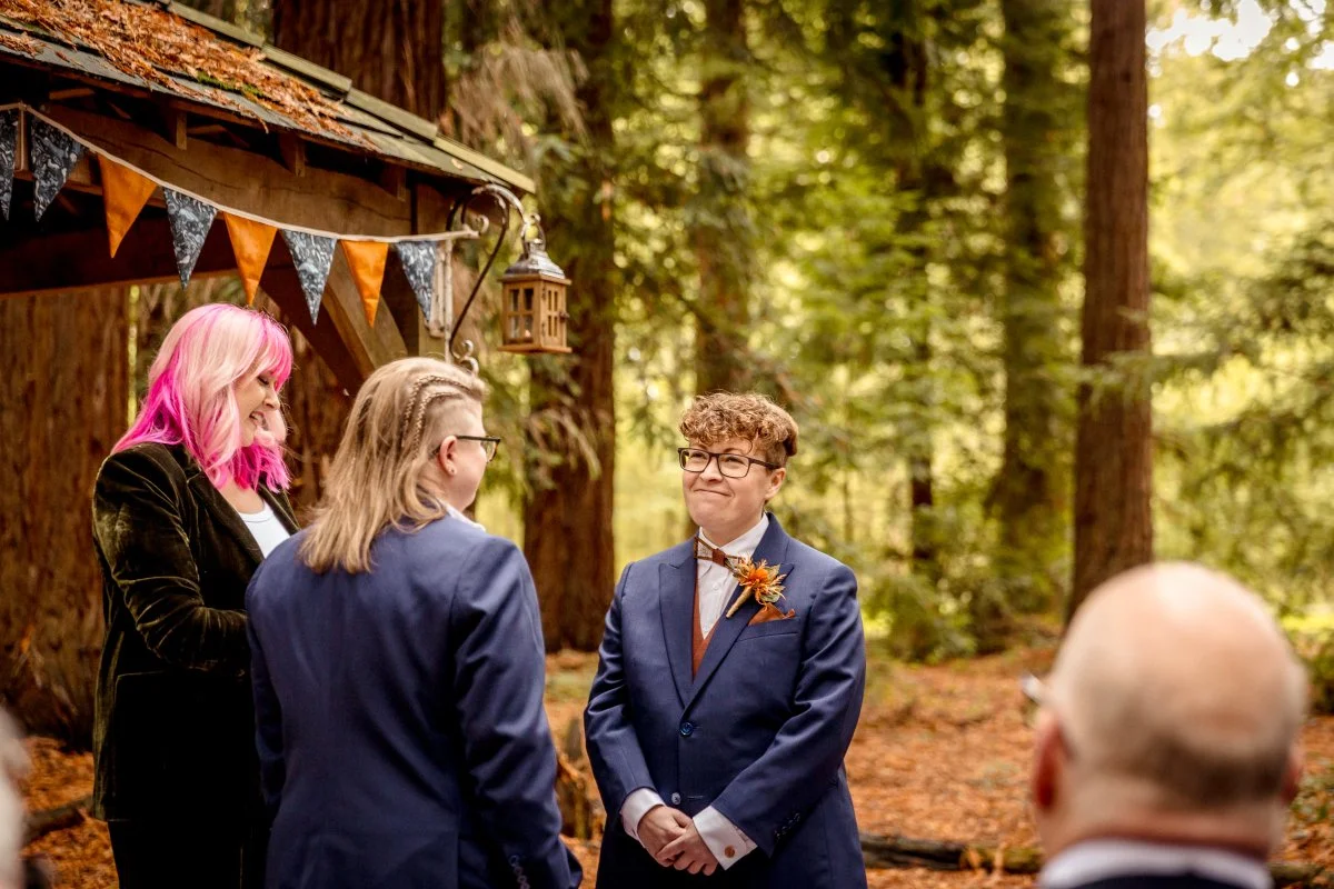 LGBTQIA Woodland Wedding Ceremony