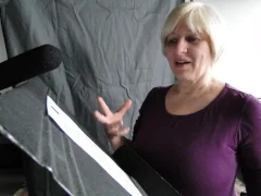 Behind the scenes: Voice Actor Souther as Lydia Maria Child