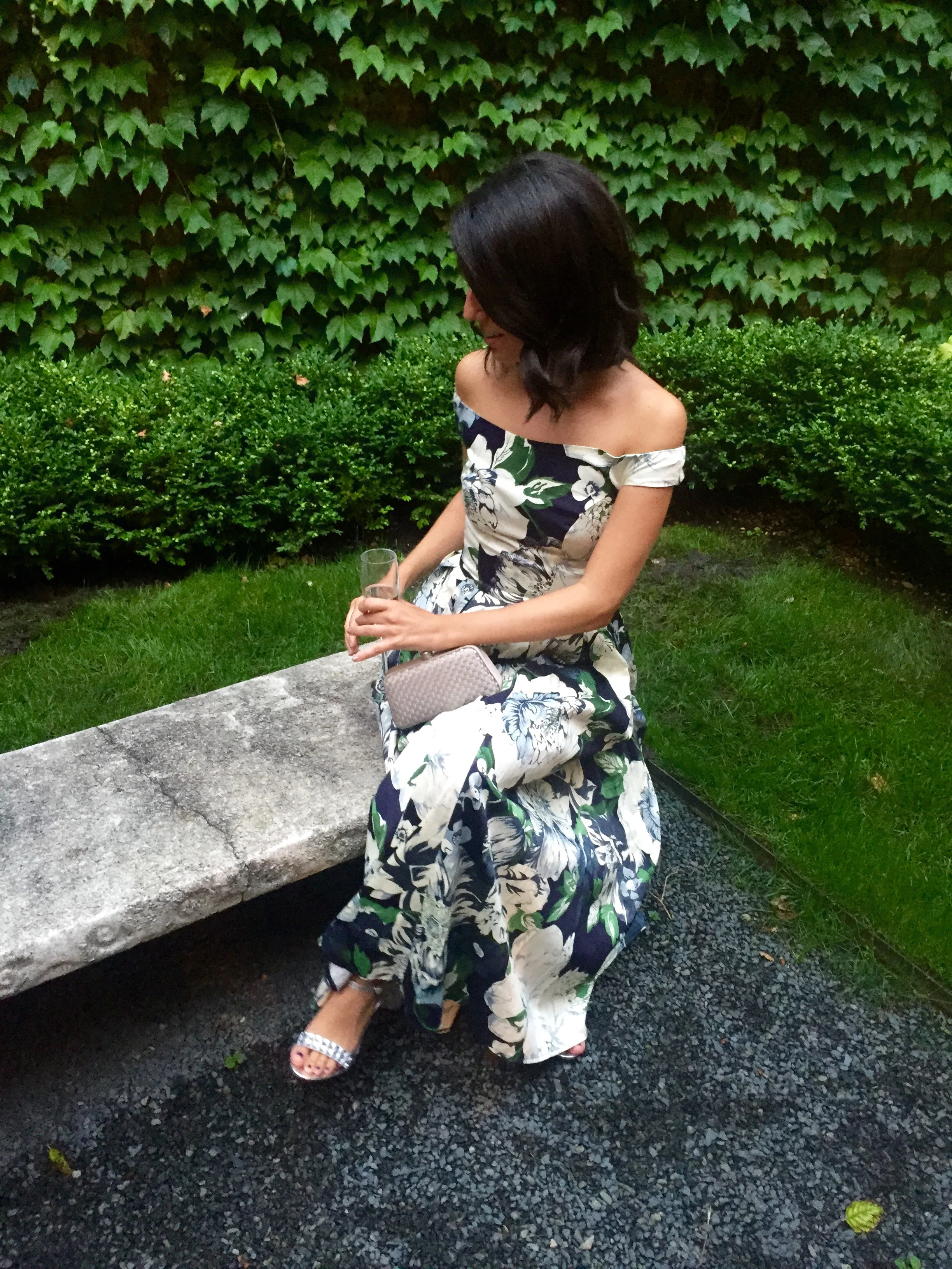 This look is from the wedding I attended this past July. The silver heels were a fun pop of metallic and gave the look a more summery vibe. Plus this pair from Payless is extra comfortable, so I could dance the night away (insert dancing girl emoji here).