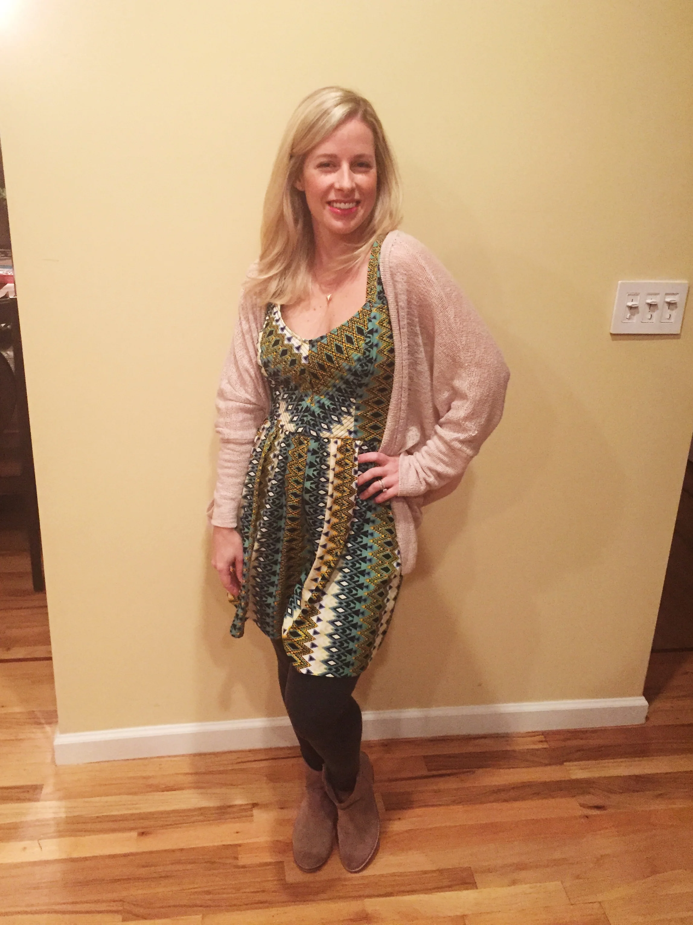 Valerie - @mrsjurczyk Dress: Mossimo Supply Co. Cardigan: Necessary Clothing 