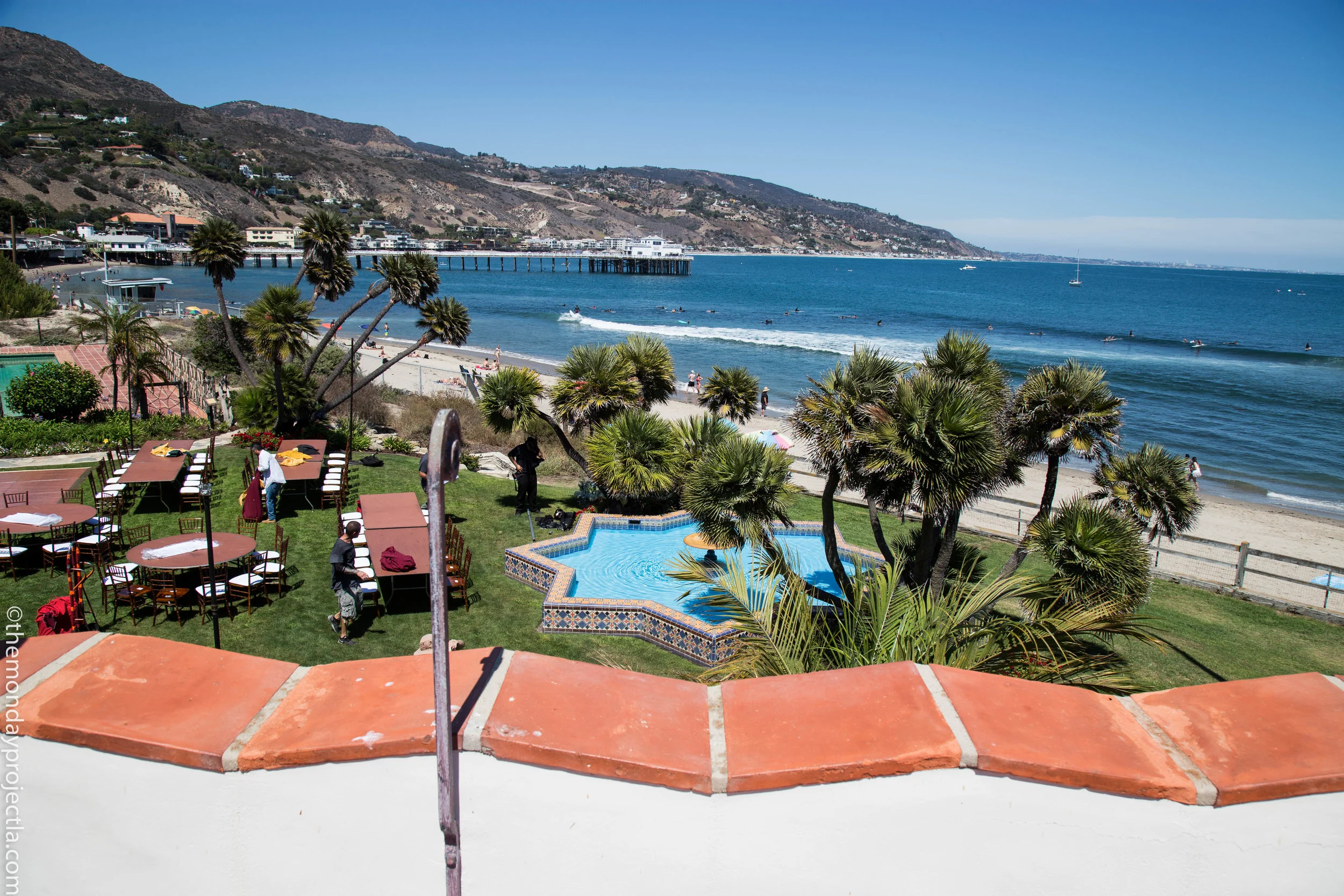 View from the Adamson House balconies, facing south-west.