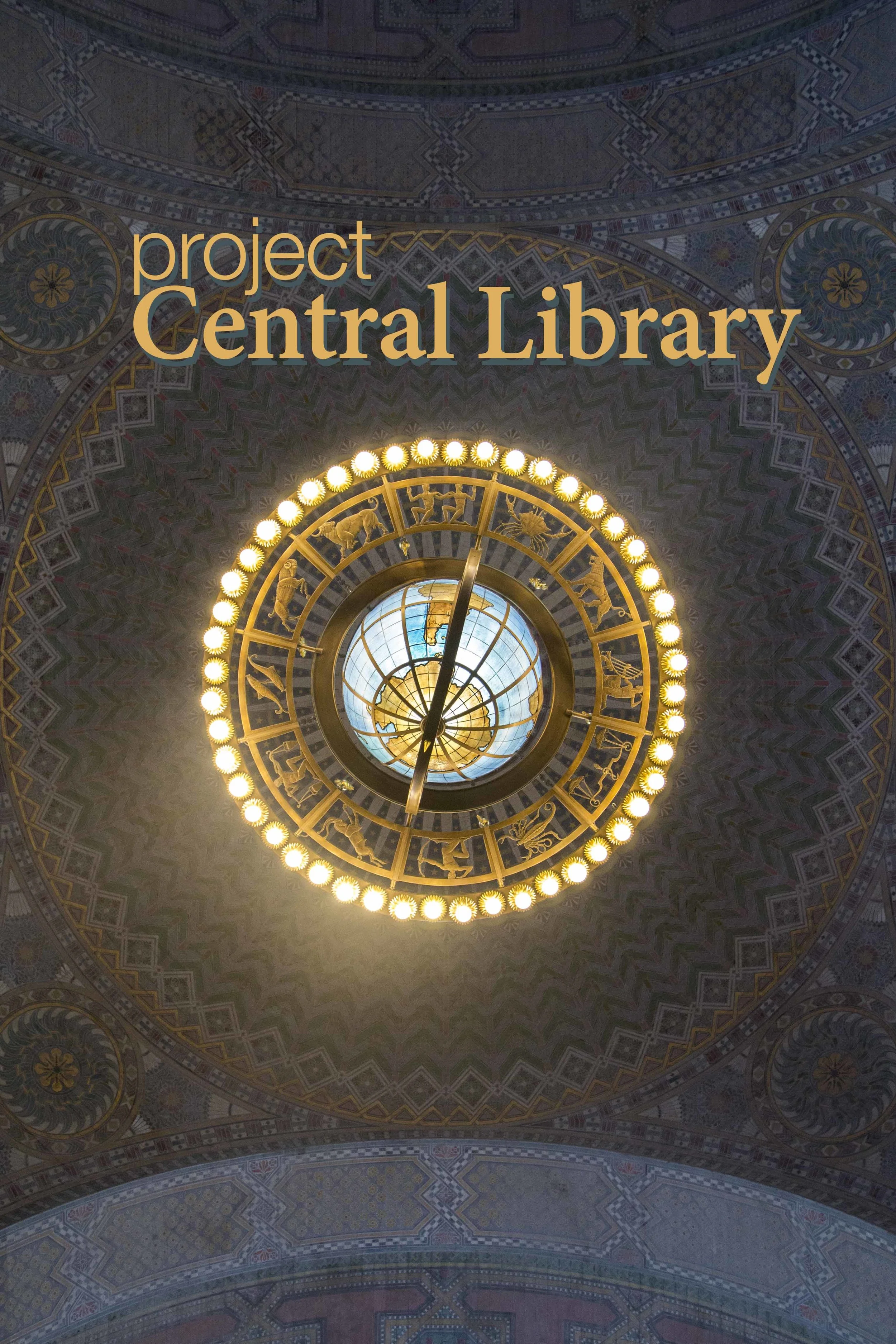 Zodiac/Globe Chandelier by Lee Lawrie