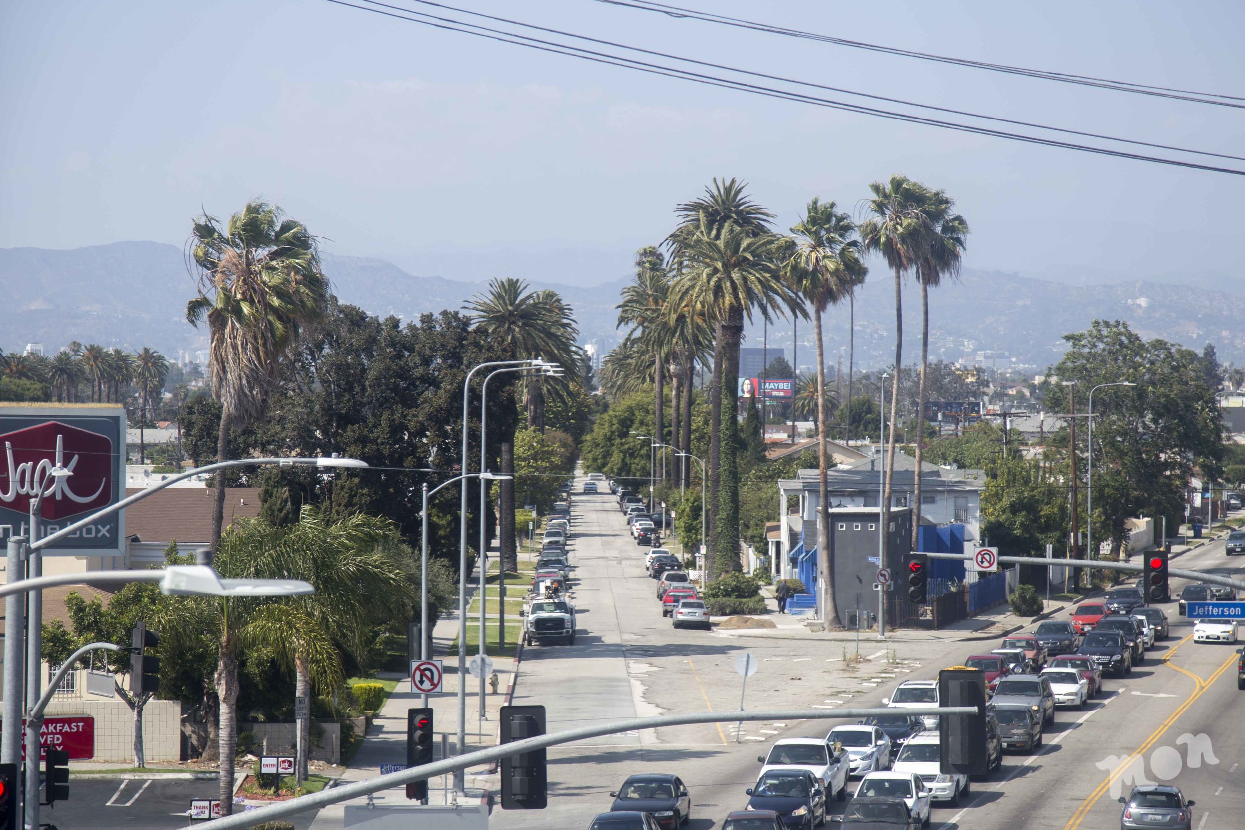 View from the La Cienega station off the Expo Line. 