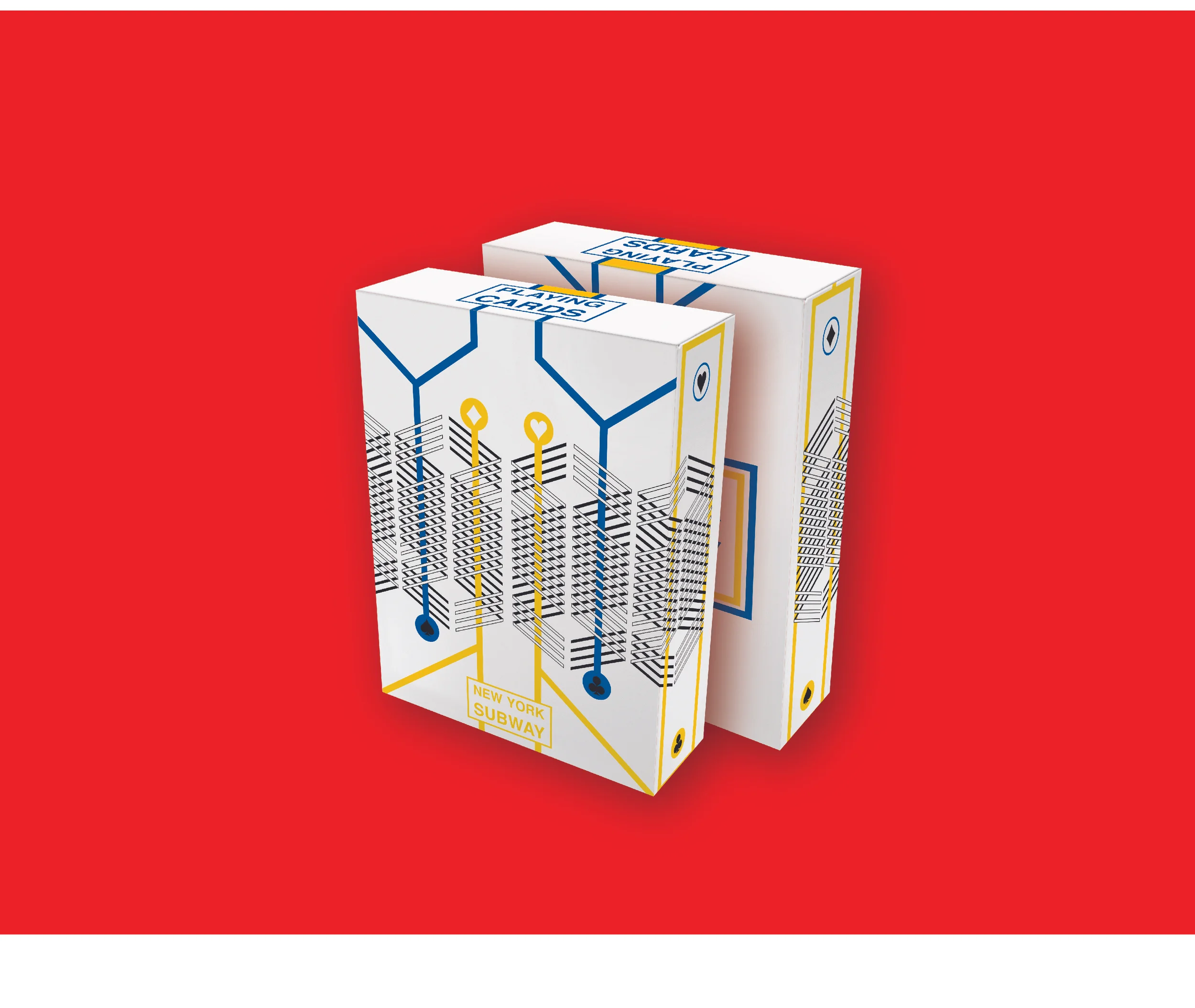 Using New York City as inspiration, I created a pattern that mirrors the buildings and the MTA lines around Manhattan. For a future personal project, I plan to create a full deck of cards with each card depicting a unique part of New York City.