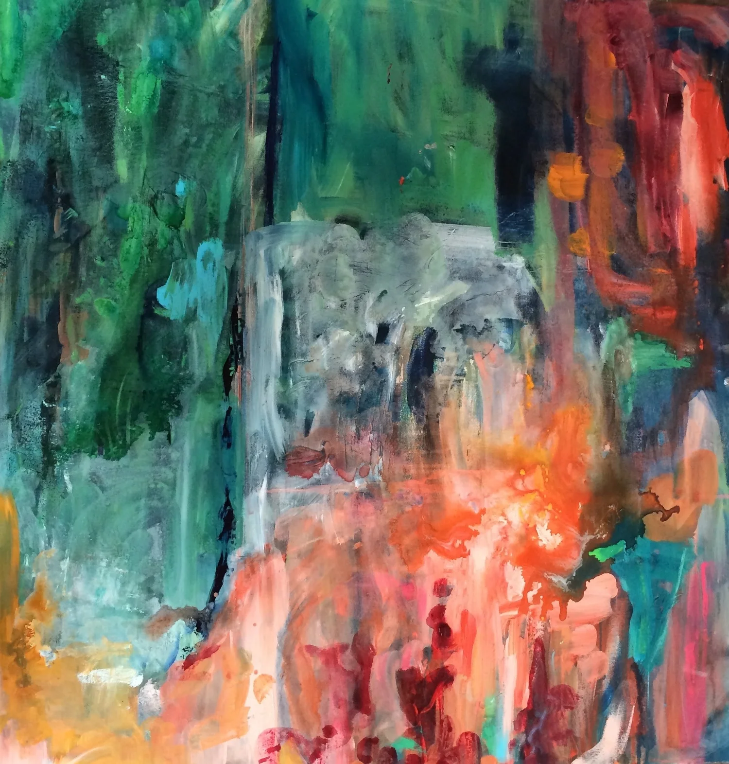 Morning Blossom 40" x 40" acrylic on canvas AVAILABLE