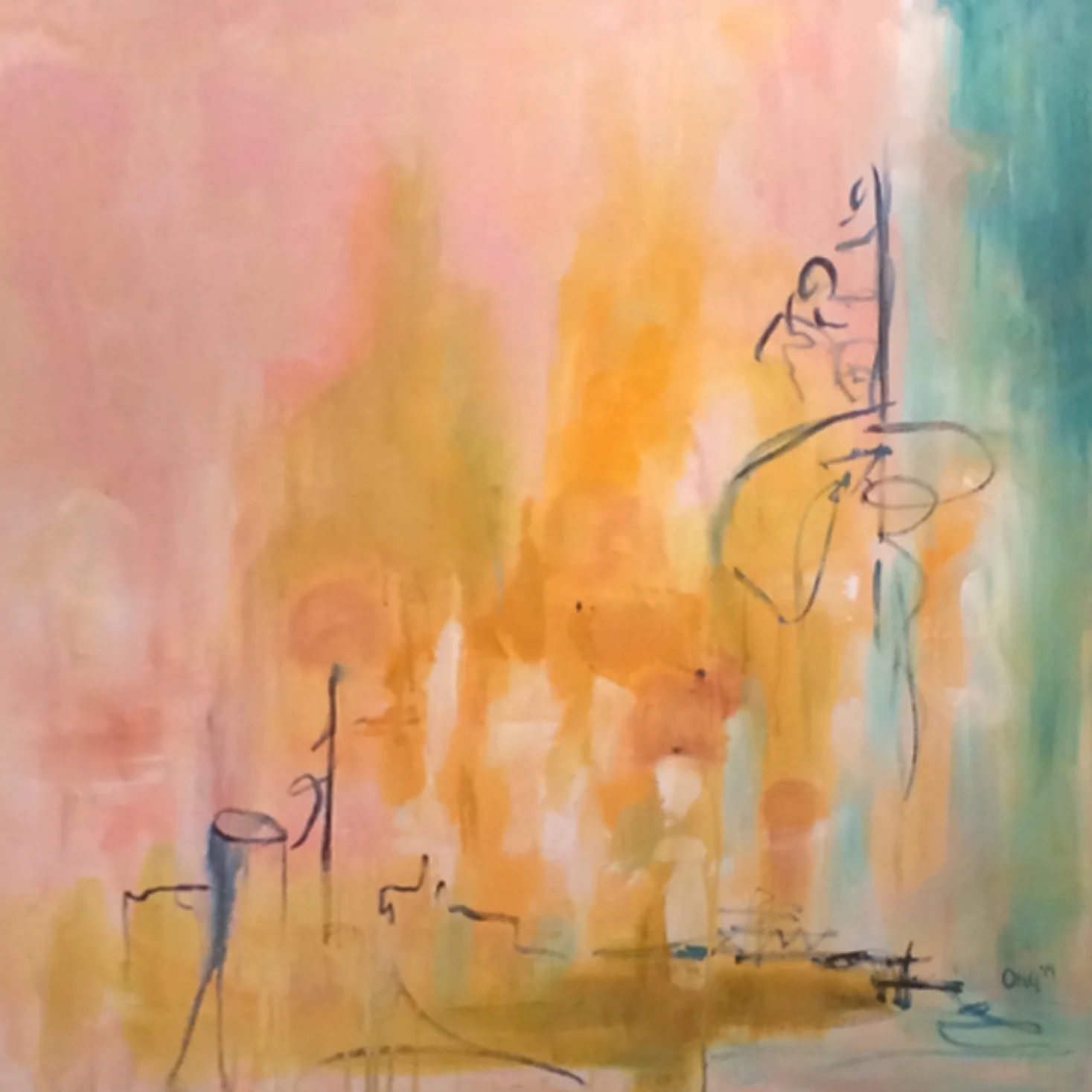 Opal 48" x 48" acrylic on canvas SOLD