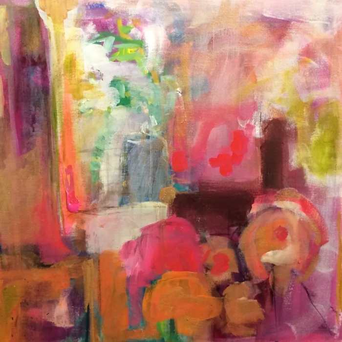 Sunday Morning 20" x 20" acrylic, charcoal on canvas AVAILABLE
