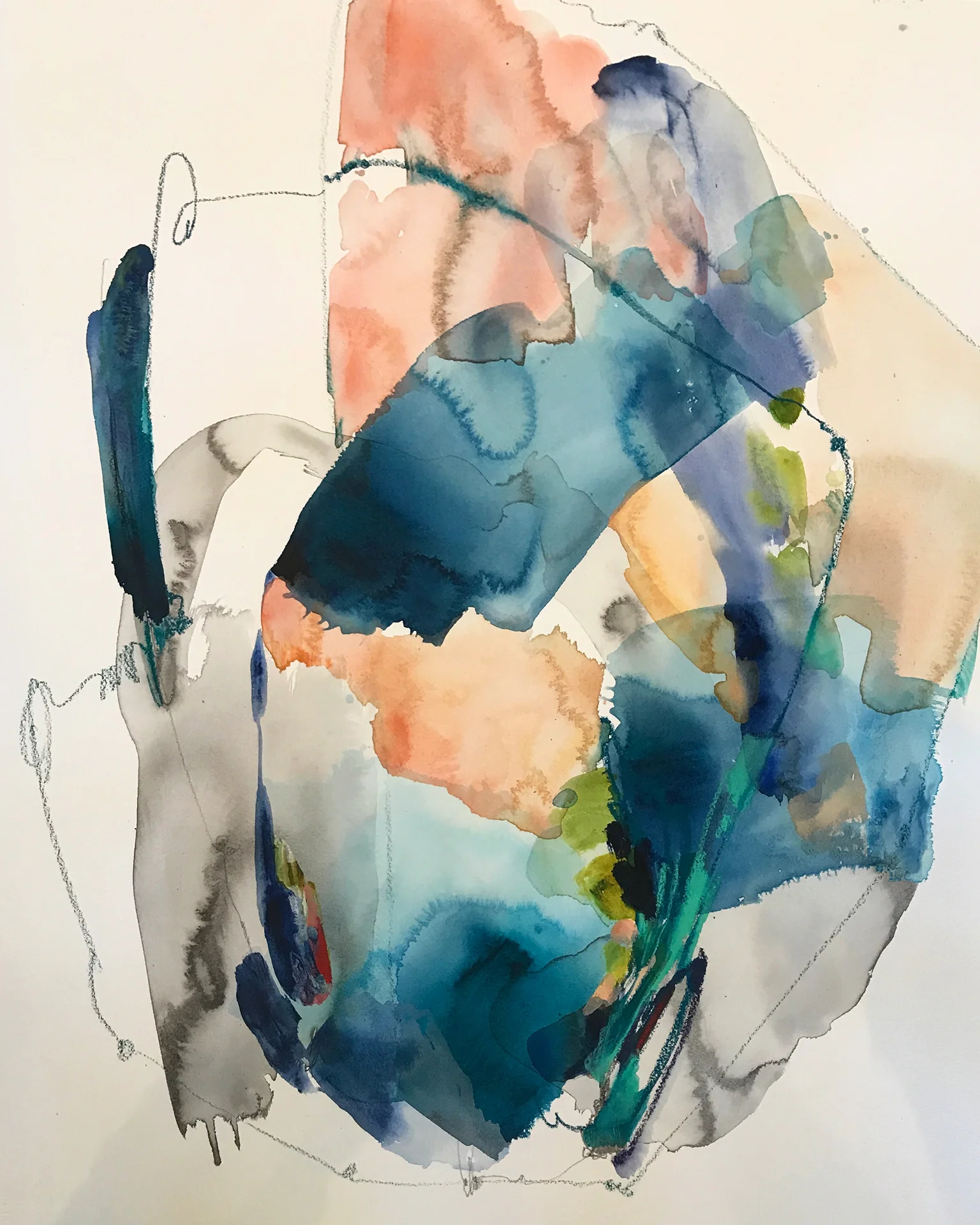 MATILDA 22 in. x 30 in. acrylic, conte on paper SOLD