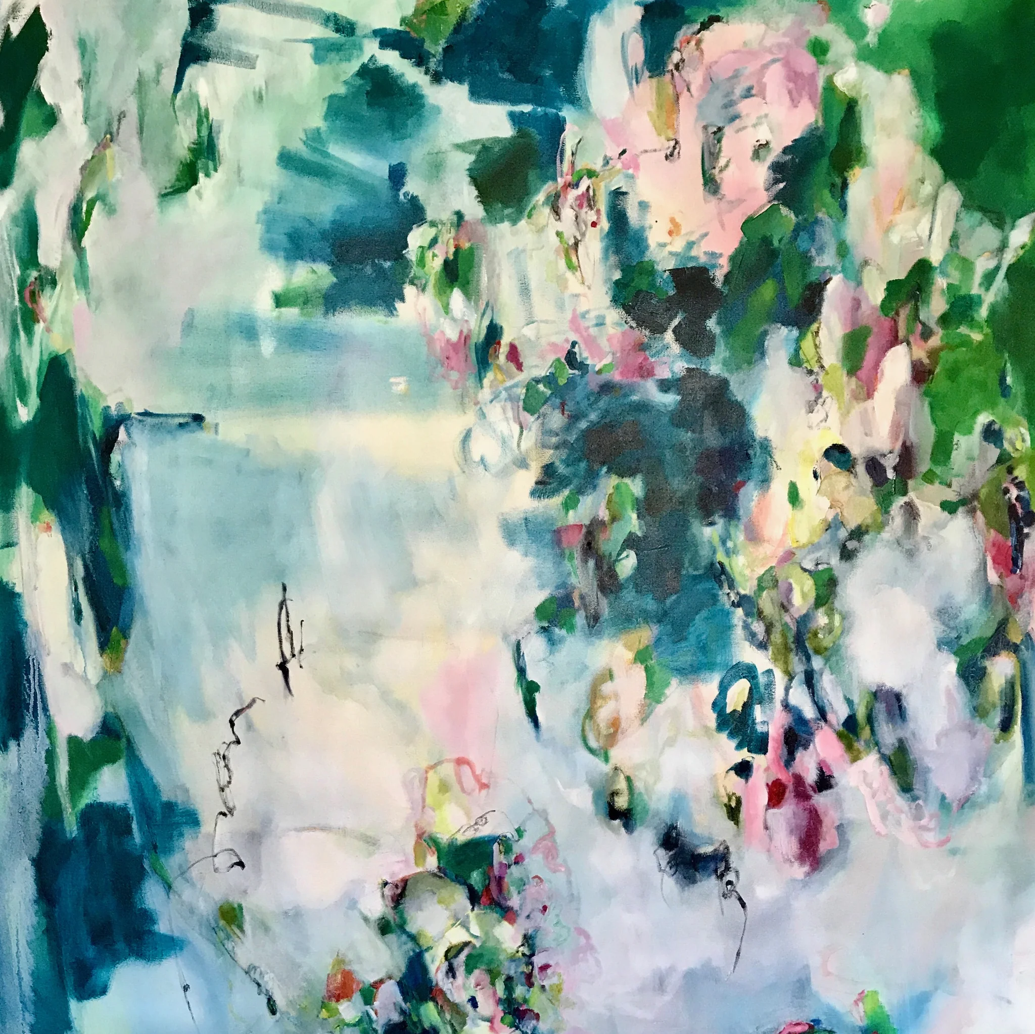 BY YOUR SIDE 48 in. x 48 in. oil on canvas SOLD