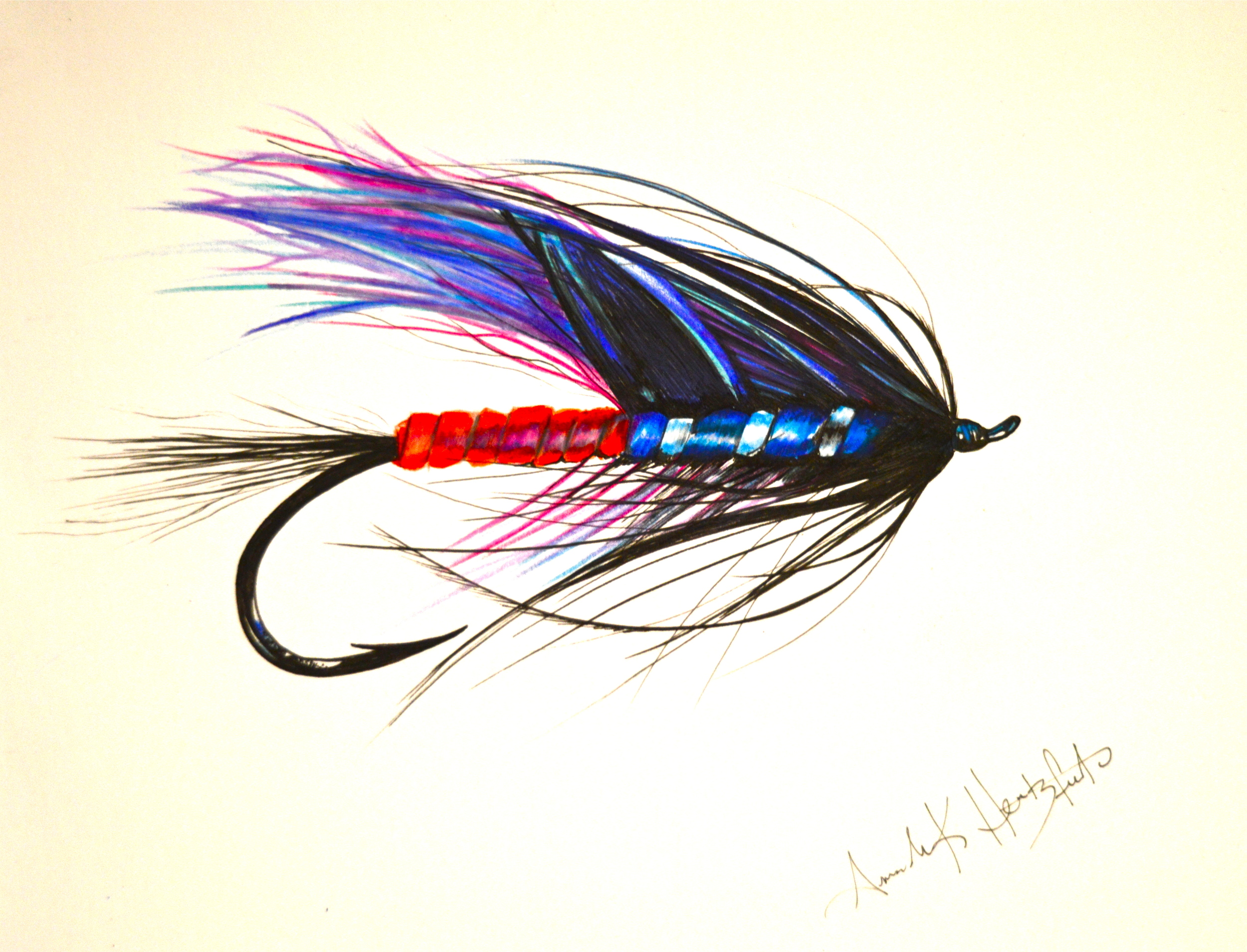  “Bomb Pop” Prisma Color Pencil/Micron on Paper 