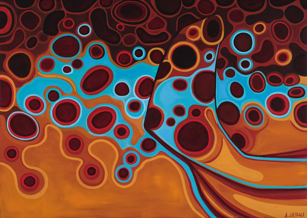 Midnight Brown Abstract 