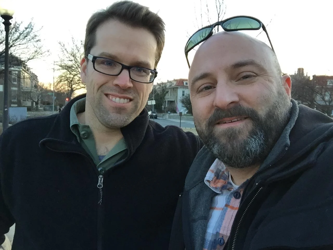 Rob Mandle poses for the obligatory selfie with Drew. 3/18/15