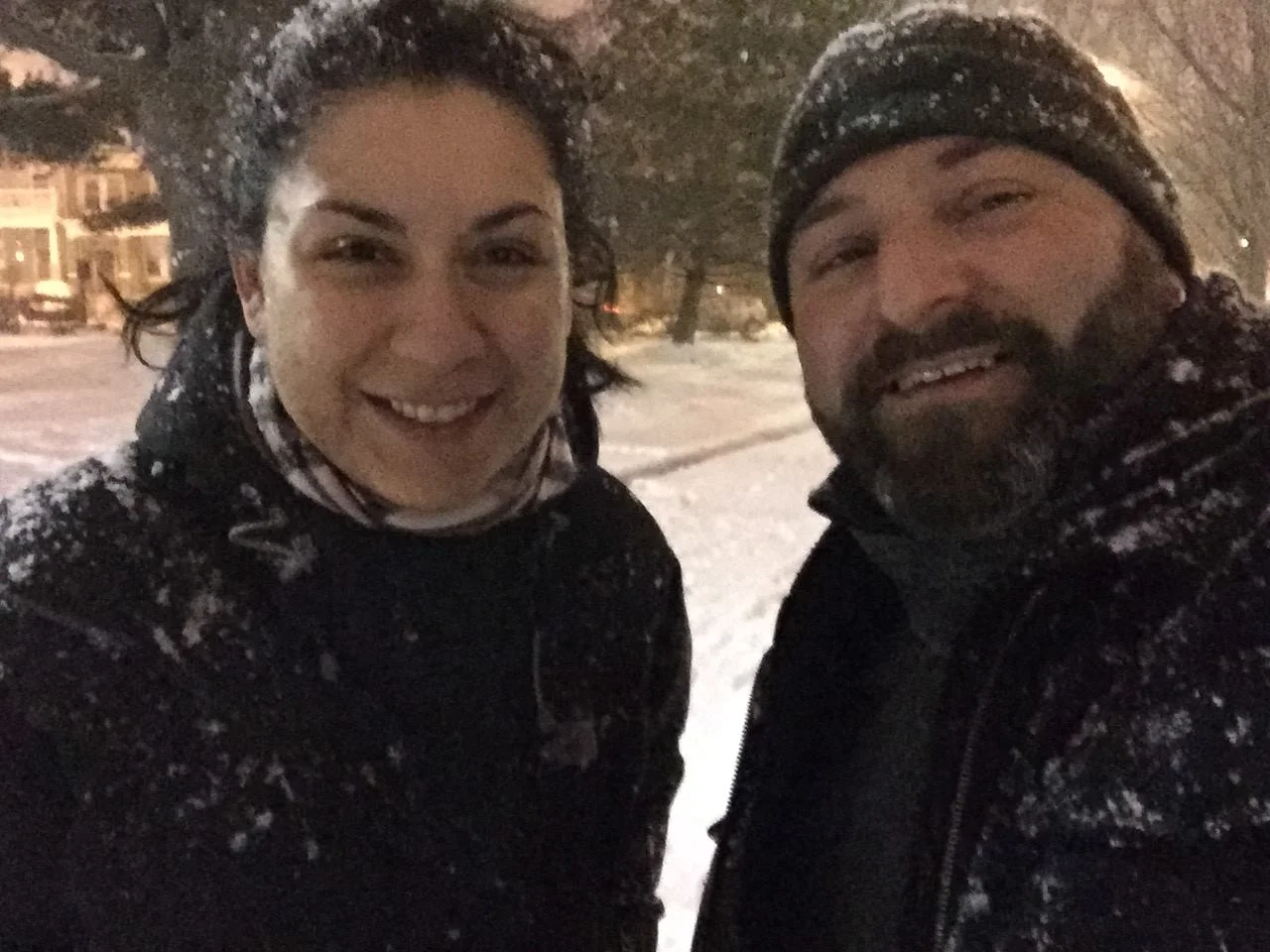 Avideh Mayville poses for an obligatory selfie with Drew. 2/18/15