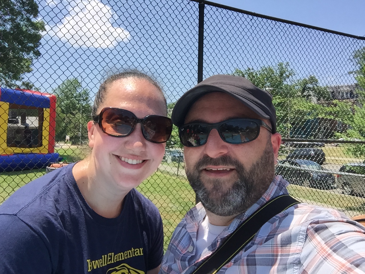   Amy Symonds, Powell Elementary teacher, poses for a selfie with Drew at the Powell Carnival.    5/30/15  