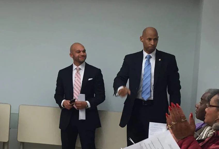 Robert White and Michael Aniton (picture from April 8th ANC 4C meeting ) 