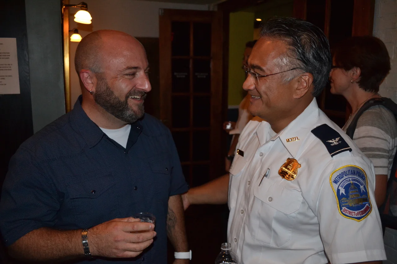 4D Commander Wilfredo Manlapaz. He came out to support the community and meet residents.