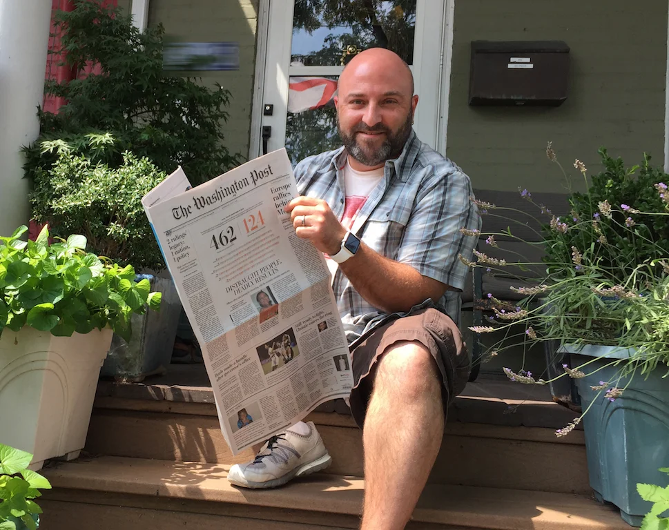 Who knows, maybe we'll see Petworth News on the front page? (Here's to aiming high...)
