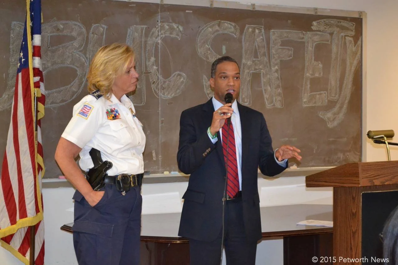 DC Police Chief Kathy Lanier and Ward 4 Councilmember Brandon Todd