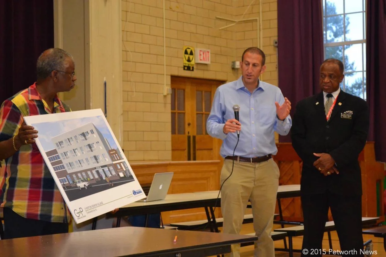 Matt Engel from Manna development company and Mr. Randolph Horton, owner of 608 Kennedy St NW.