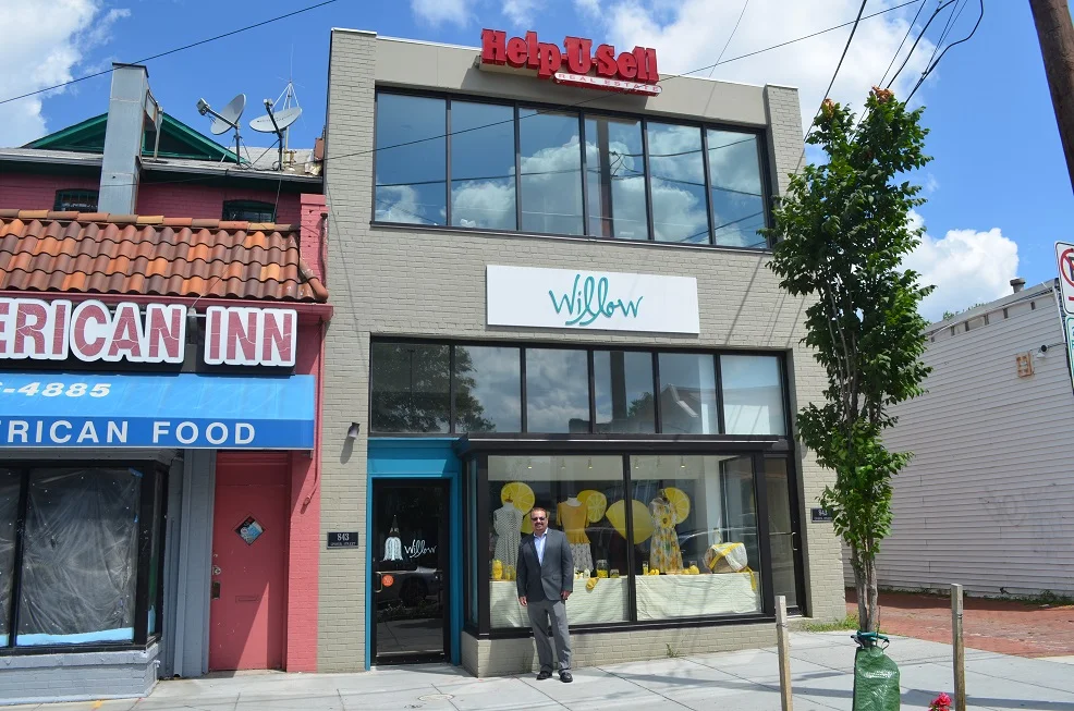 Marc standing in front of the new 843 Upshur Street. (Courtesy Marc Dosik)