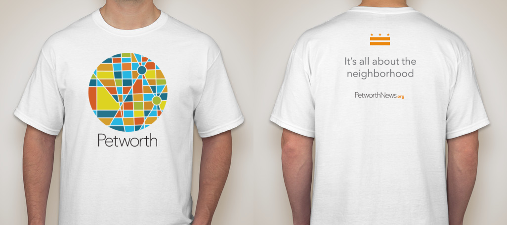 White shirt with logo