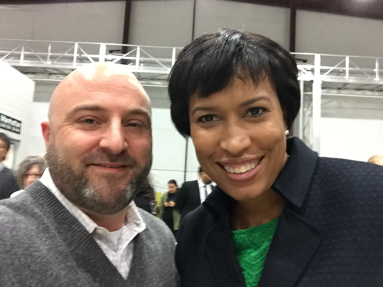  DC Mayor Muriel Bowser poses for a selfie with Drew at the MPD Community Engagement Academy. December 2, 2015 