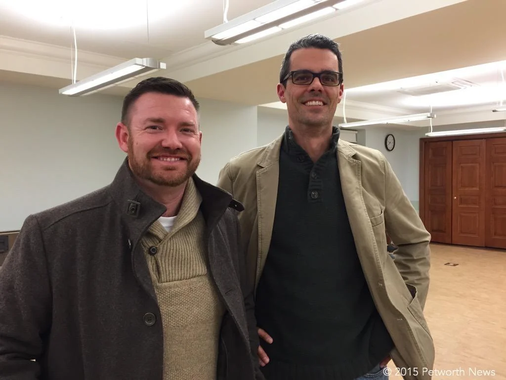 ANC 4C07 Commissioner John-Paul Hayworth and Ruta del Vino co-owner, Justin Logan
