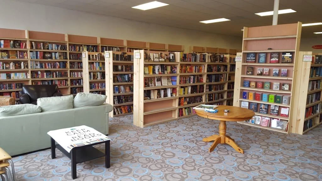 With a store full of books and wifi, that couch is very inviting. Photo: Pablo Sierra