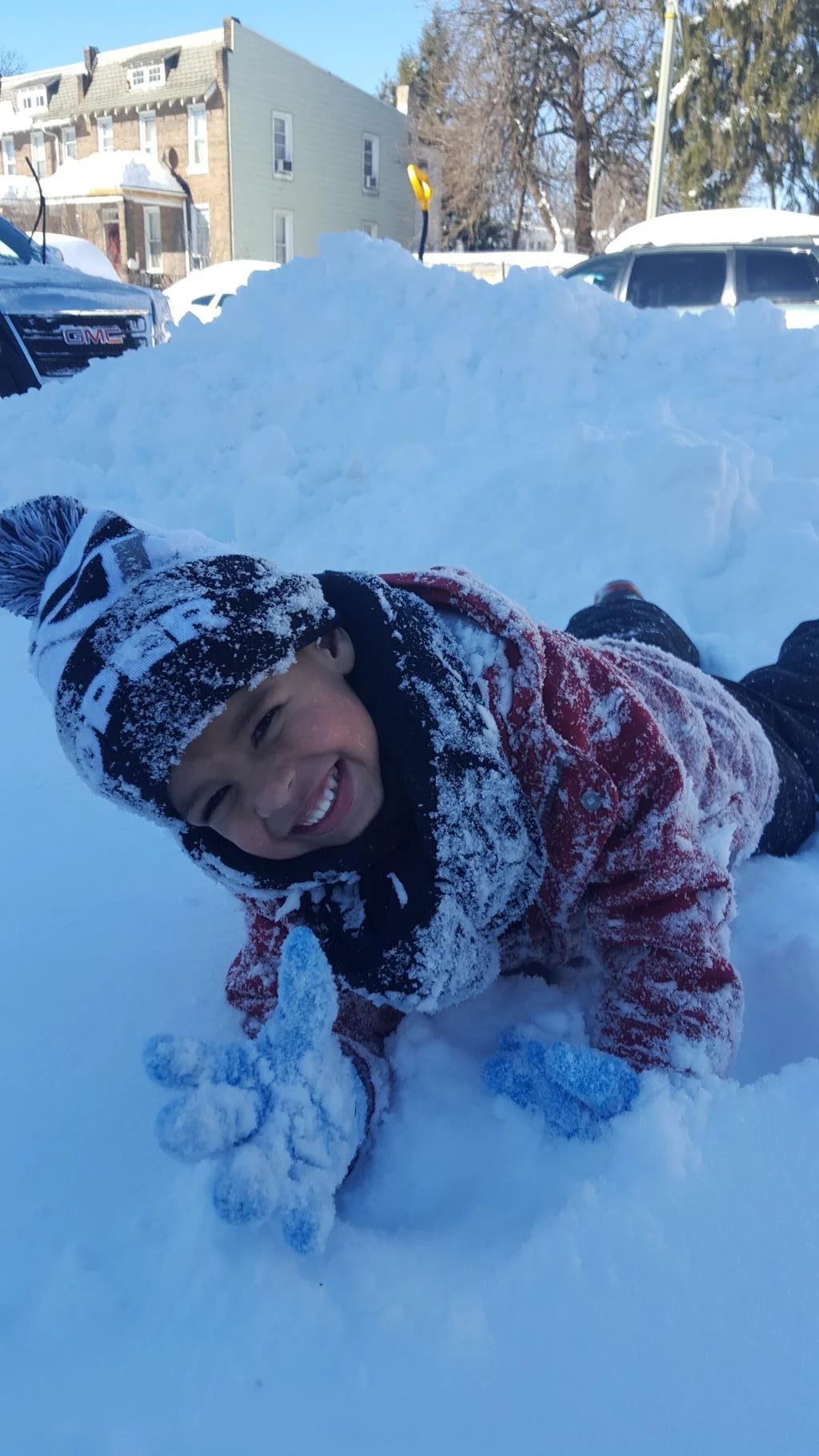 RJ in the snow ( Photo: Ryan DaSilva)