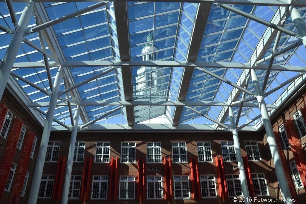 The renovated cupola, over the photo-reactive glass.