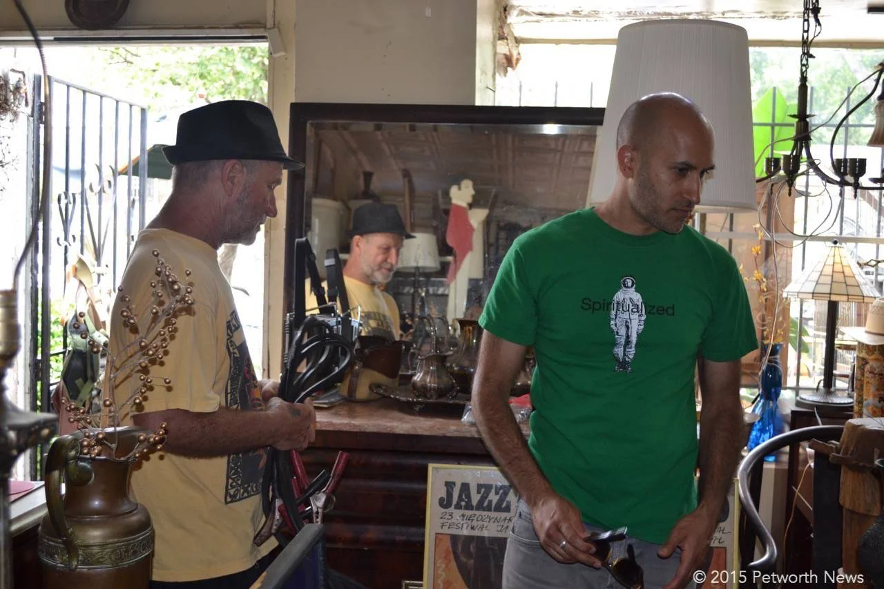 Bertrum Keller and Tarek at Bentley's Antiques & Collectibles